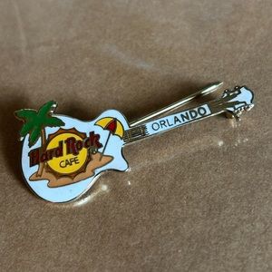 Vintage Hard Rock Cafe guitar pin Orlando